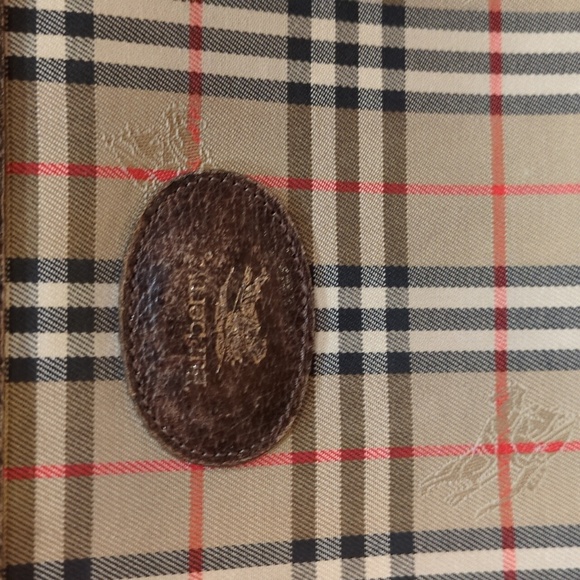 Burberry Burberrys Vintage Nova Check Pouch Cosmetics Bag Small Travel - Picture 3 of 15